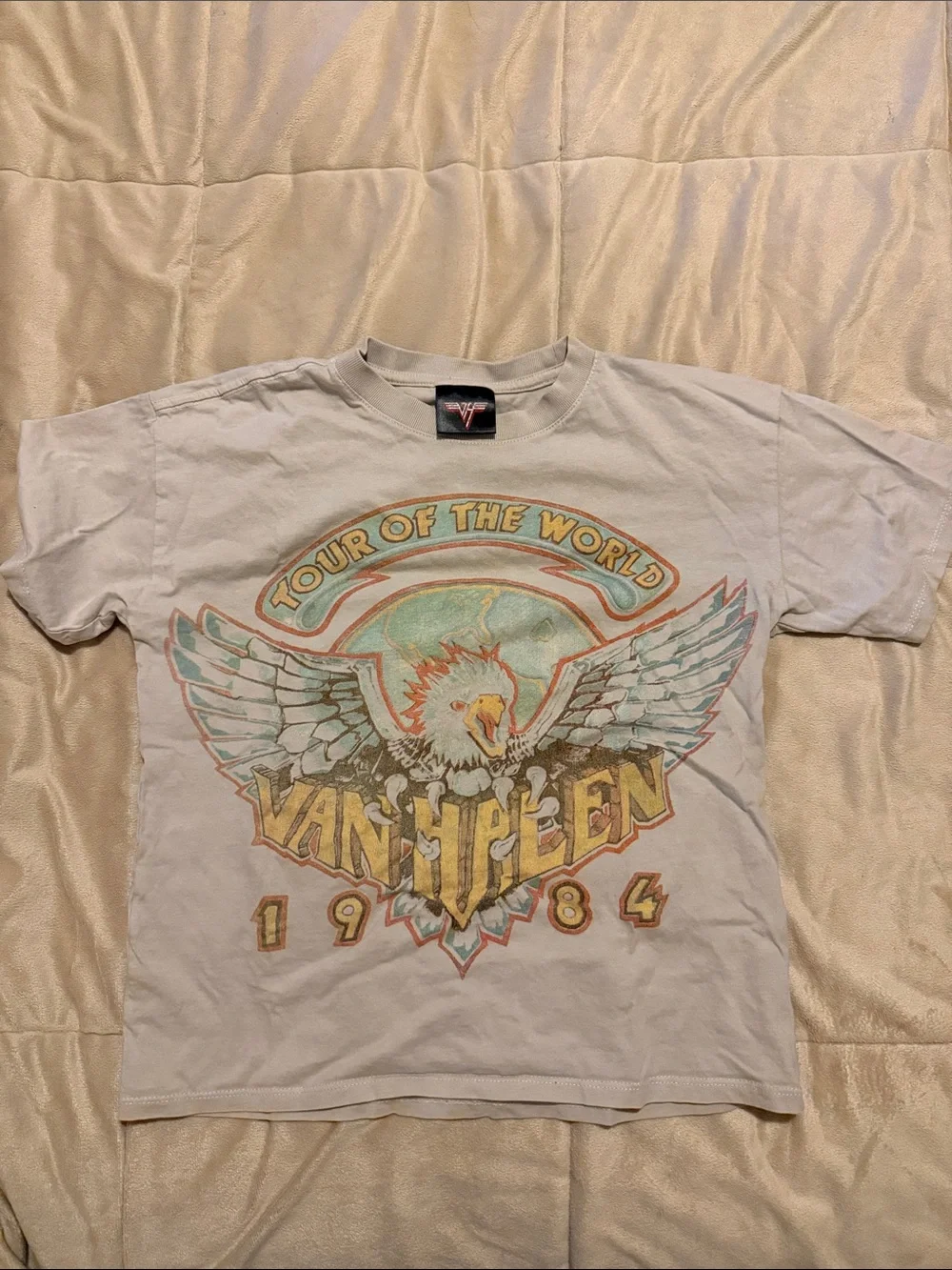 Van Halen ‘Tour of the World 1984' White Graphic kids Tee